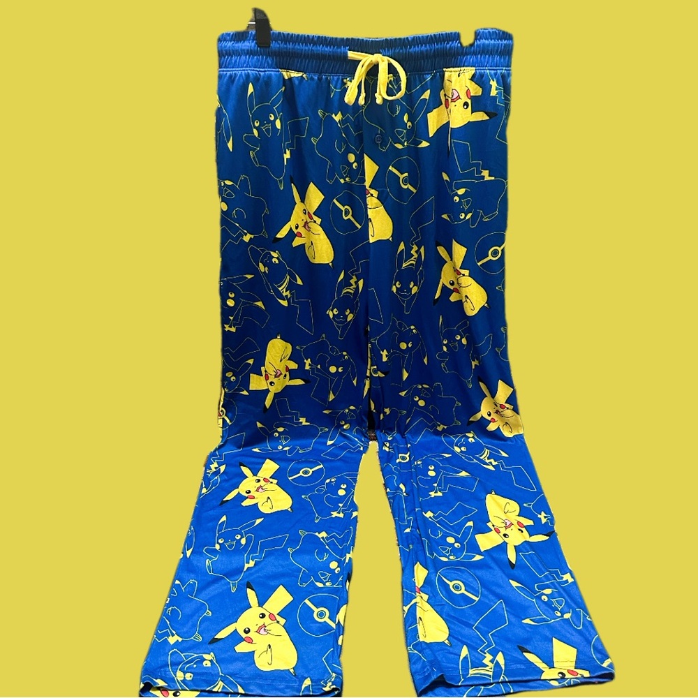 Nintendo Pikachu Blue Men’s Pajamas pants size M